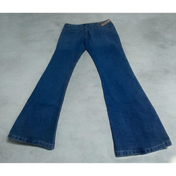 Boho Yoni Jay Denim Jeans Beaded 38" Waist x 32" Bohemian Bell Bottoms - Picture 12 of 15